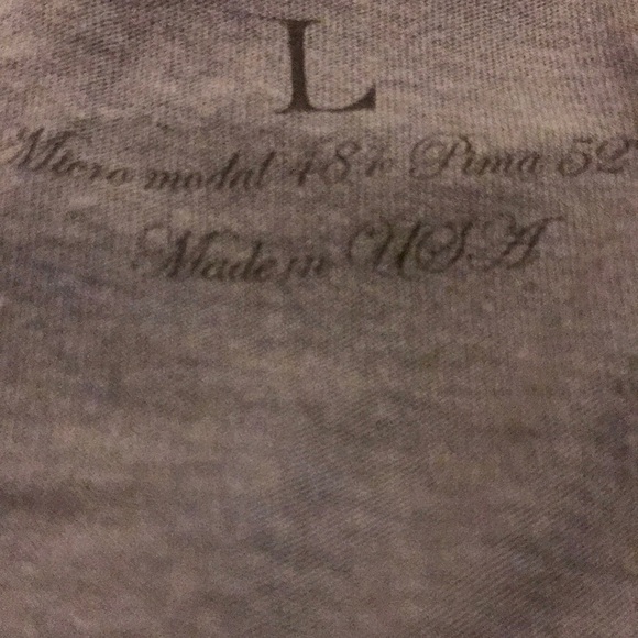 Raw 7 Grey/Multi Abstract Print Crystals Tee Sz. L - Picture 10 of 16